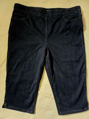 Women's Dark Blue Cropped Jeans Ankle-Length
